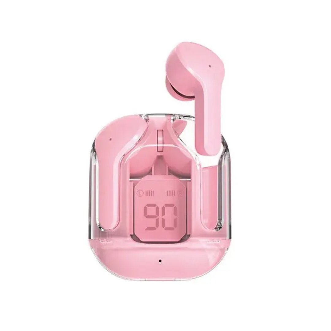 pink Air 31 TWS Transparent Earbuds - Image 3